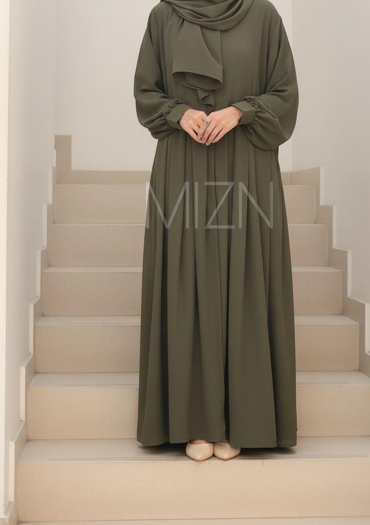 BOXPLEAT ABAYA