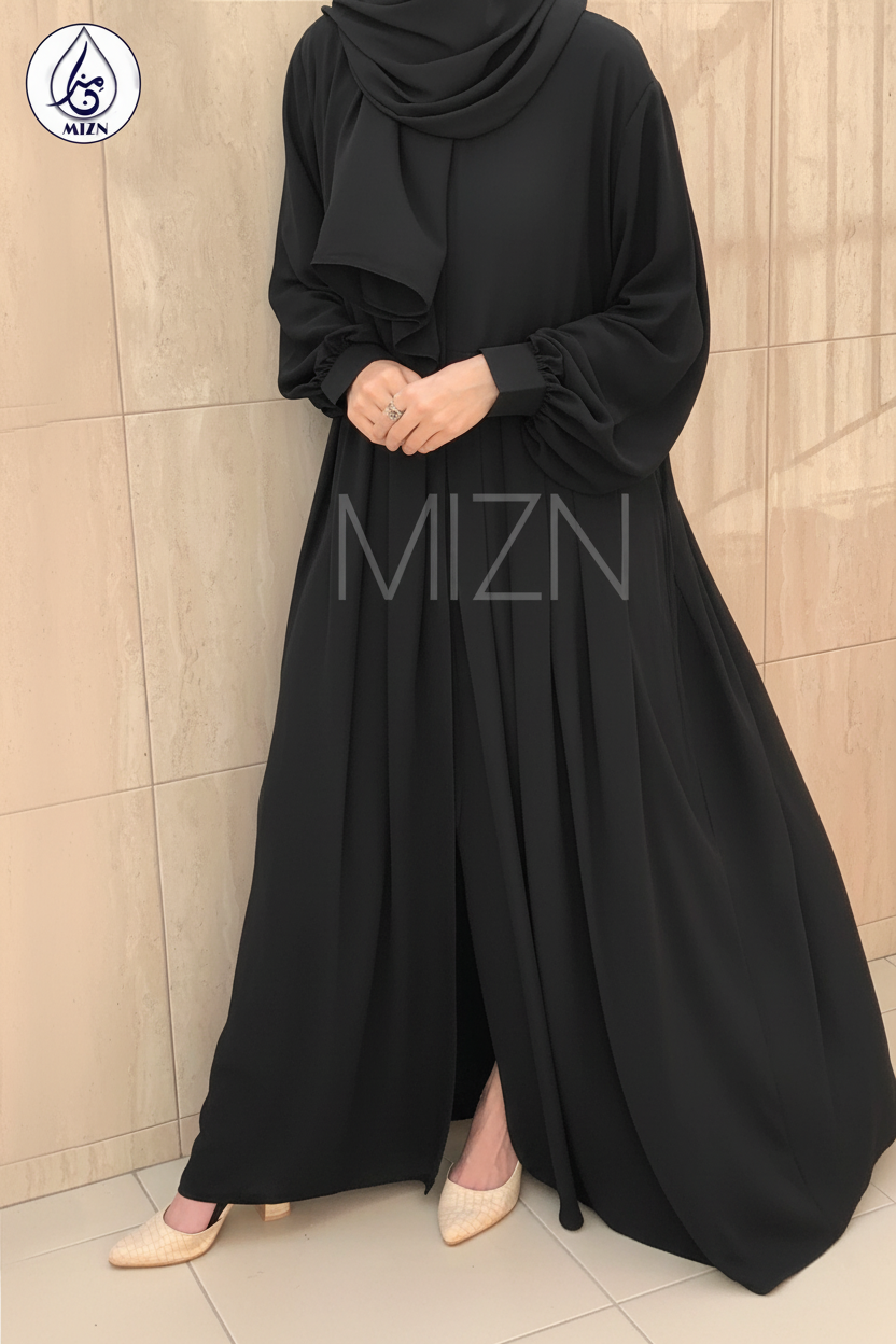 BOXPLEAT ABAYA