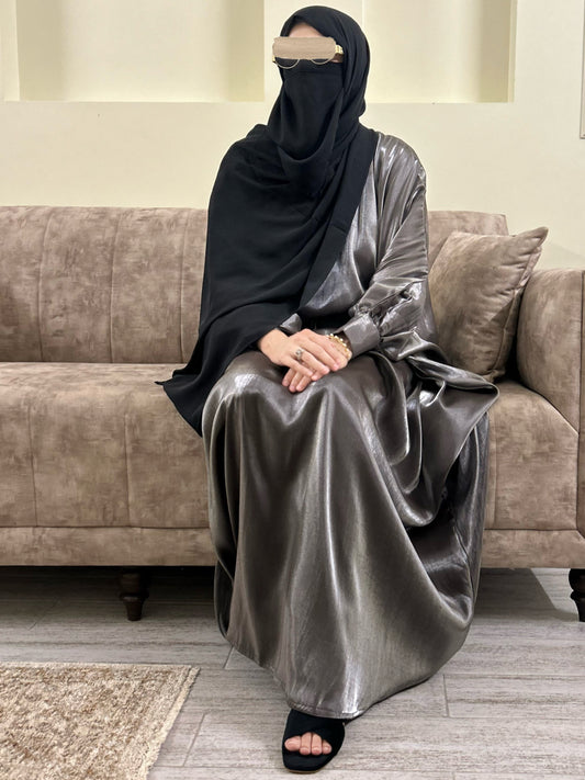 SHIMMER GREY ABAYA