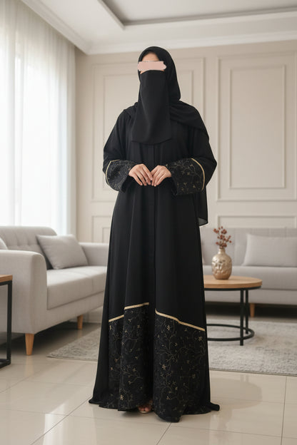 BLUE ZARI ABAYA