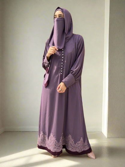 Purple abaya