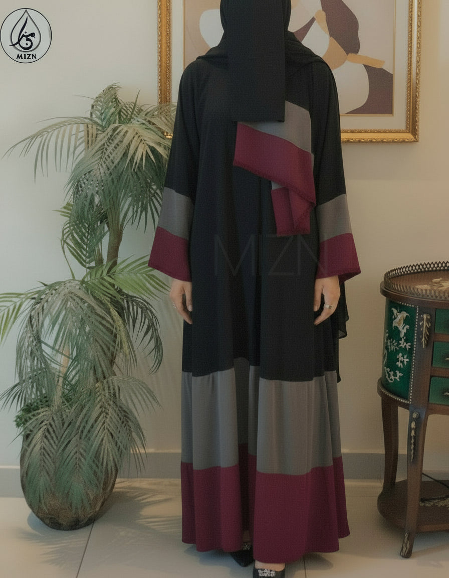 URBAN MAROON ABAYA