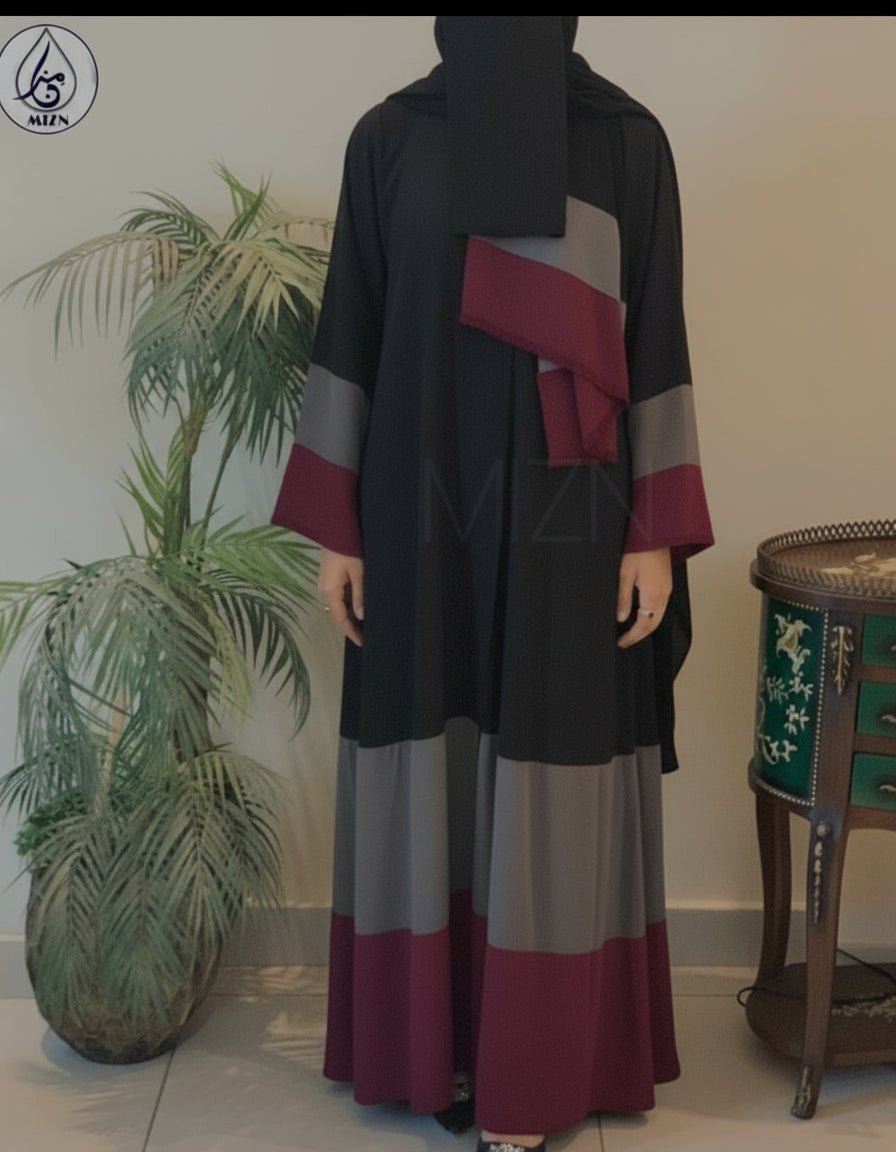 URBAN MAROON ABAYA